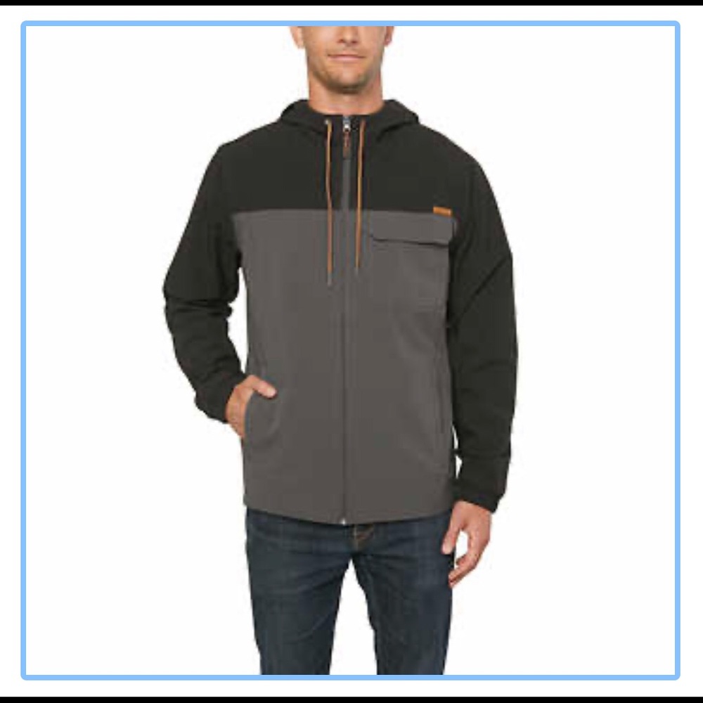 Mens Hooded Windbreaker Jacket